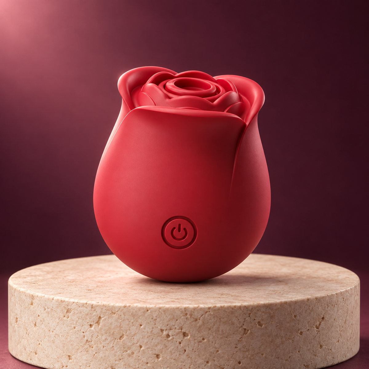 Rechargeable rose suction, 10 modes — styled supplier-reference image; final configuration pending